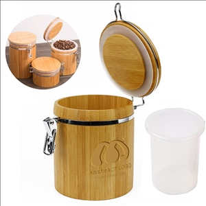 Bamboo Canisters With Airtight Lid